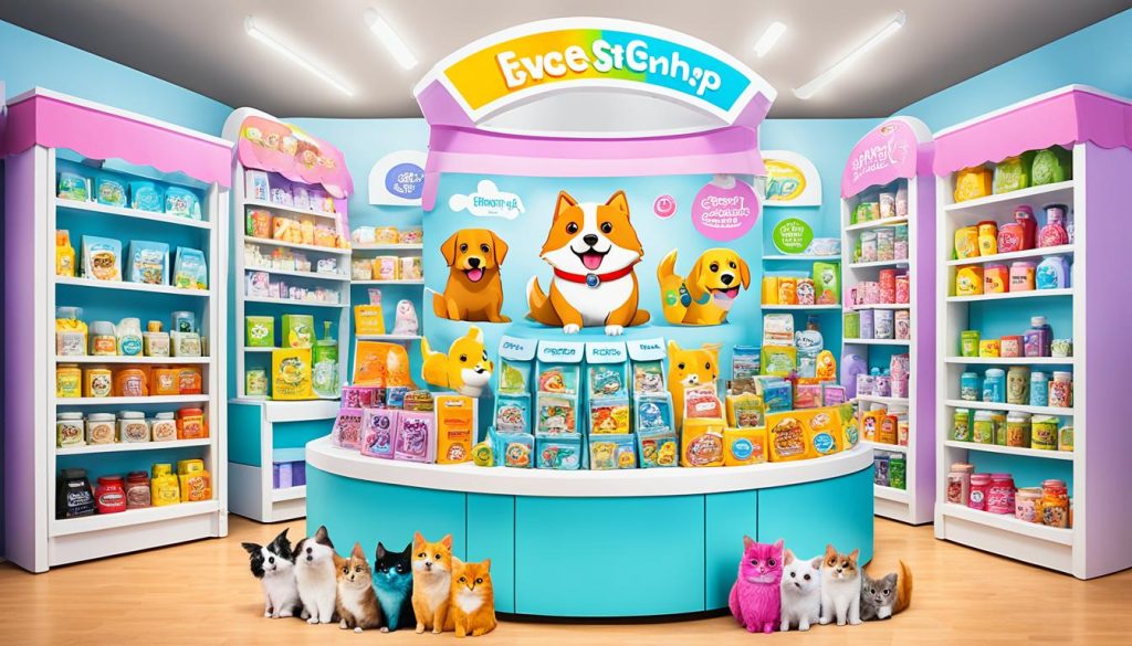 Variedade ampla em produtos para pets