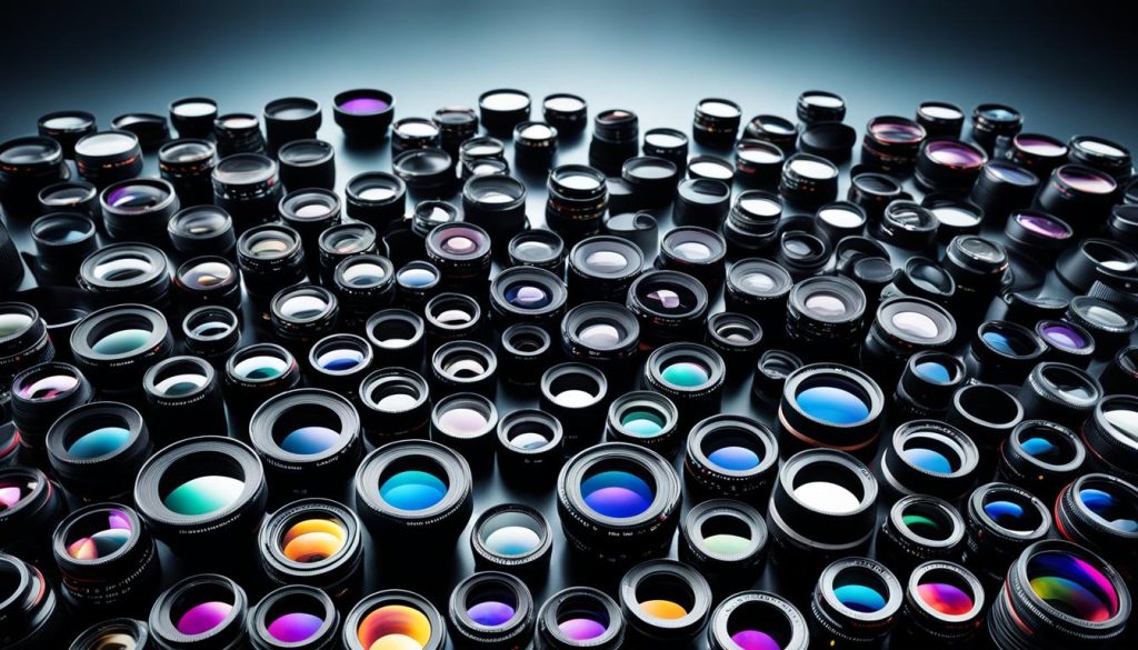 variety of photographic lenses